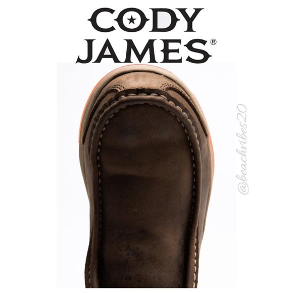 CODY JAMES Men\'s Low Cut Casual Driver Work Shoes Composite Toe 10D Brown NWB